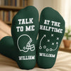 Personalized Crew Socks - Gift For Football Lovers, Sport Lovers - Play Hard Stay Humble