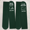 Personalized Crew Socks - Gift For Football Lovers, Sport Lovers - Play Hard Stay Humble