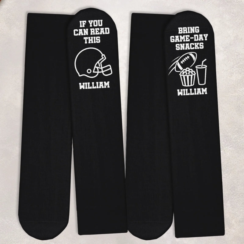 Personalized Crew Socks - Gift For Football Lovers, Sport Lovers - Game Day Energy