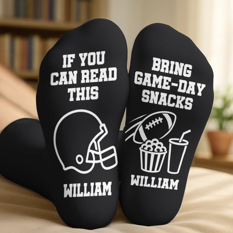 Personalized Crew Socks - Gift For Football Lovers, Sport Lovers - Game Day Energy