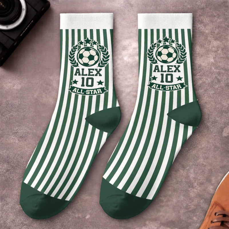 Personalized Crew Socks – Gift For Sport Lovers – Sport Runs In Me