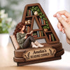 Personalized 2-Layered Wooden Plaque - Gift For Book Lovers - A Quiet Place To Read