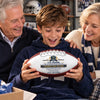 Personalized Leather Football - Gift For Son, Grandson, America Football Lovers - Braver Than You Believe