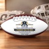 Personalized Leather Football - Gift For Son, Grandson, America Football Lovers - Braver Than You Believe