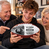 Personalized Leather Football - Gift For Son, Grandson, America Football Lovers - Stronger Than You Think