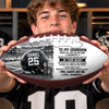 Personalized Leather Football - Gift For Son, Grandson, America Football Lovers - Stronger Than You Think