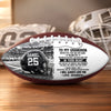 Personalized Leather Football - Gift For Son, Grandson, America Football Lovers - Stronger Than You Think