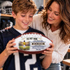 Personalized Leather Football - Gift For Son, Grandson, America Football Lovers - Always Keep Moving Forward
