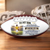 Personalized Leather Football - Gift For Son, Grandson, America Football Lovers - Always Keep Moving Forward