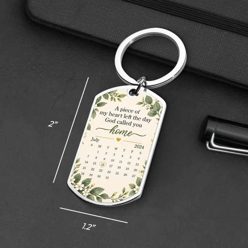 Personalized Photo Keychain - Sympathy Gift For Family - A Heart Forever Changed