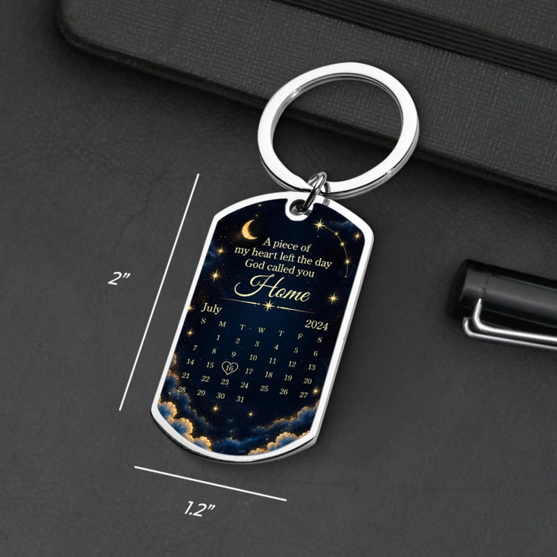 Personalized Photo Keychain - Sympathy Gift For Family - Love Remains After Goodbye