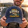 Personalized Washed Baseball Cap - Gift For Fishing Lovers – Born to Fish Lucky