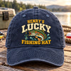 Personalized Washed Baseball Cap - Gift For Fishing Lovers – Born to Fish Lucky