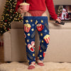 Personalized Pajama Pants - Christmas, Funny Gift For Men, Husband, Dad - Santa’s Off Duty Tonight