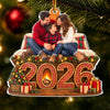Personalized Photo Acrylic Ornament - Christmas Gift For Family - Family Memories By The Fire