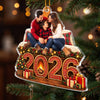 Personalized Photo Acrylic Ornament - Christmas Gift For Family - Family Memories By The Fire