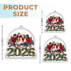 Personalized Photo Acrylic Ornament - Christmas Gift For Family - Cozy Moments With Loved Ones