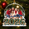 Personalized Photo Acrylic Ornament - Christmas Gift For Family - Cozy Moments With Loved Ones