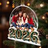 Personalized Photo Acrylic Ornament - Christmas Gift For Family - Cozy Moments With Loved Ones