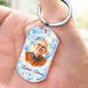 Personalized Photo Keychain - Sympathy Gift For Family - The Past Holds Love