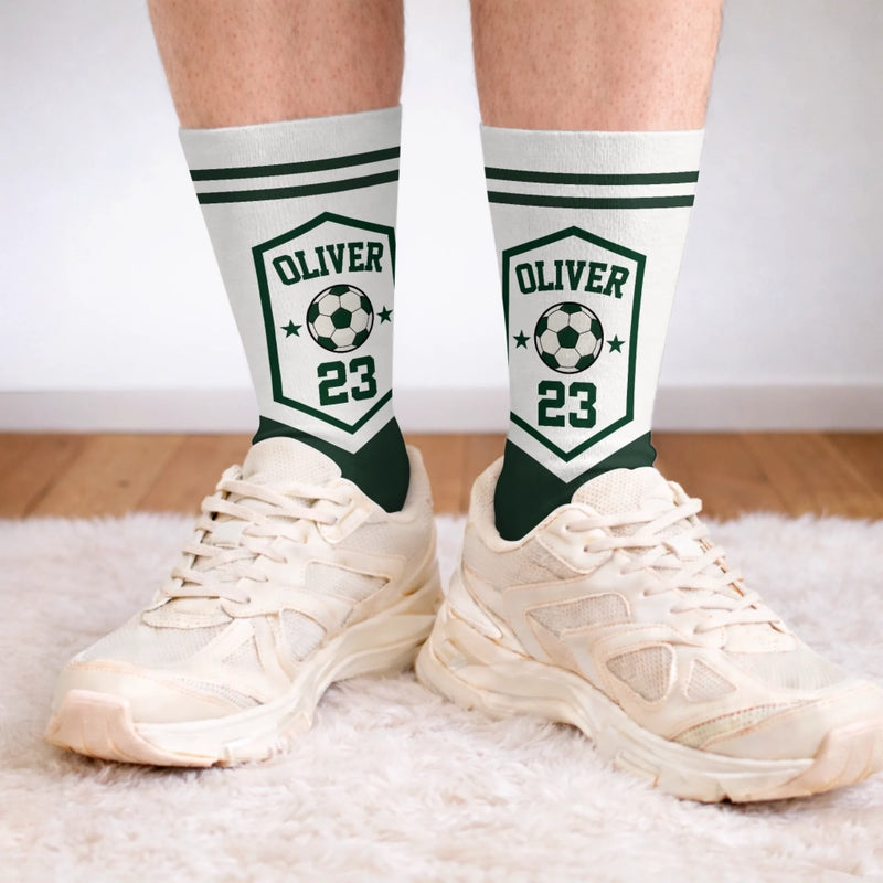 Personalized Crew Socks – Gift For Sport Lovers – Fueled By Snacks And Sport