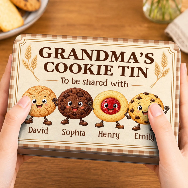 Personalized Metal Tin - Birthday Gift For Grandma, Grandpa, Family - Sweetness To Share