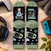 Personalized Crew Socks – Gifts For Game Lovers – Shhh... I’m Cozy Gaming