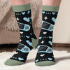 Personalized Crew Socks – Gifts For Game Lovers – Shhh... I’m Cozy Gaming