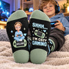 Personalized Crew Socks – Gifts For Game Lovers – Shhh... I’m Cozy Gaming