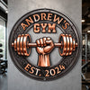 Personalized Shaped Metal Sign - Gift For Gym Lovers - Welcome To My Fitness Zone