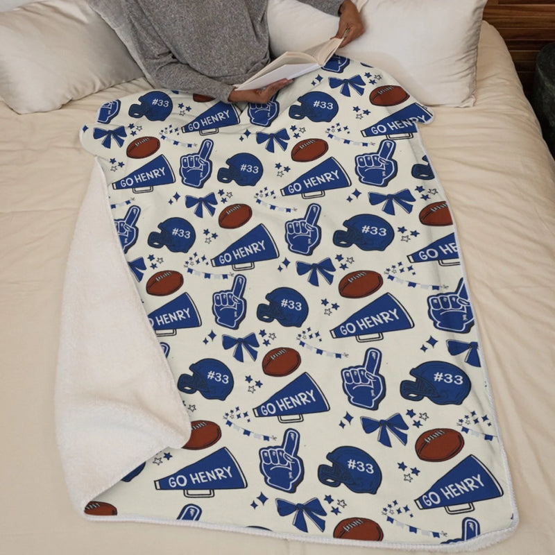 Personalized Blanket - Birthday Gift For Sport Lovers - Ready Set Go