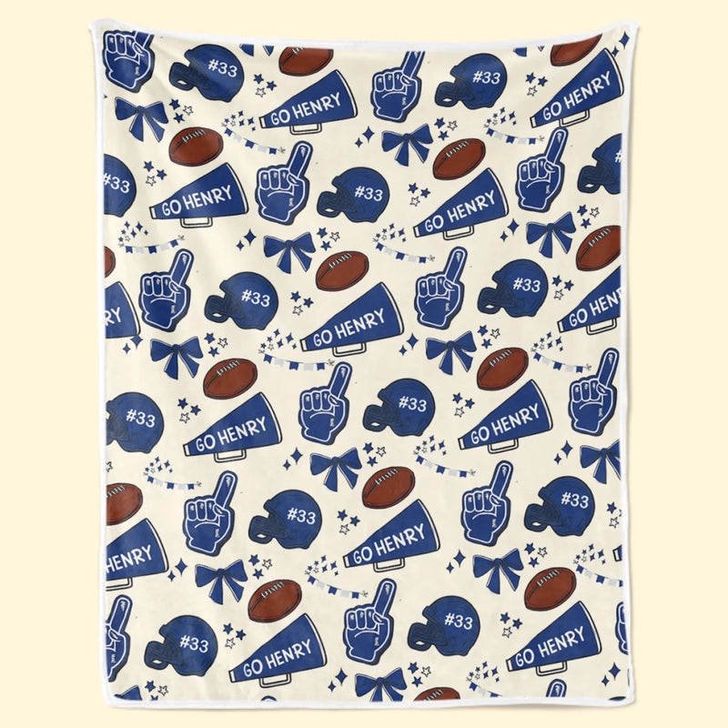 Personalized Blanket - Birthday Gift For Sport Lovers - Ready Set Go