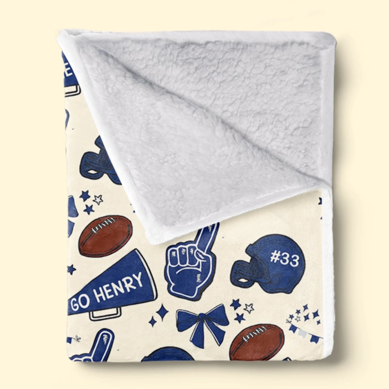 Personalized Blanket - Birthday Gift For Sport Lovers - Ready Set Go