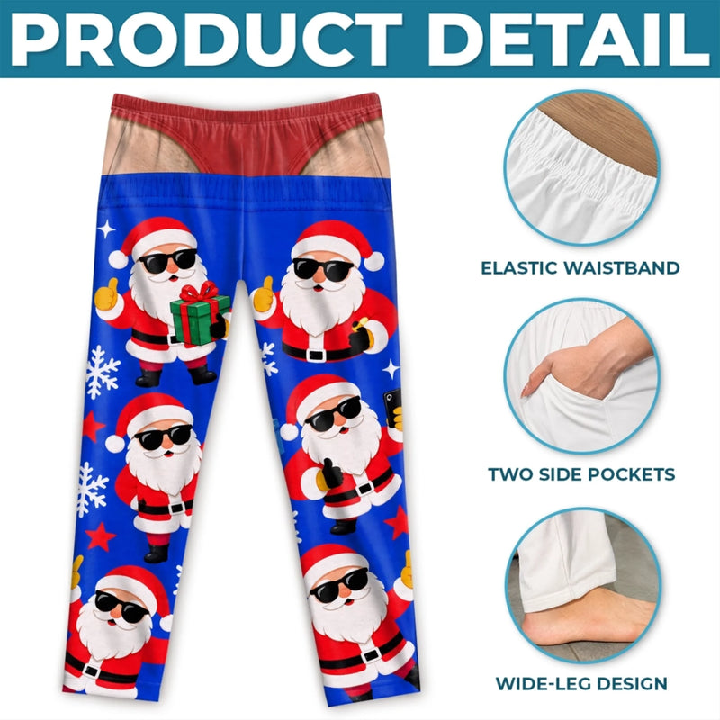 Personalized Pajama Pants - Christmas, Funny Gift For Men, Husband, Dad - Christmas Mode Activated