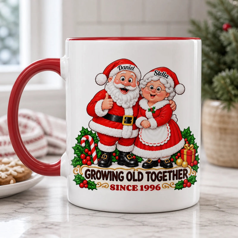 Personalized Accent Mug – Christmas, Anniversary Gift For Couple – Still Merry After All These Years
