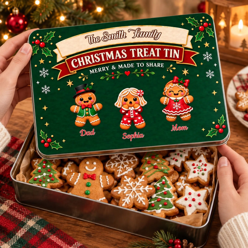 Personalized Metal Tin - Christmas Gift For Family - Made To Share