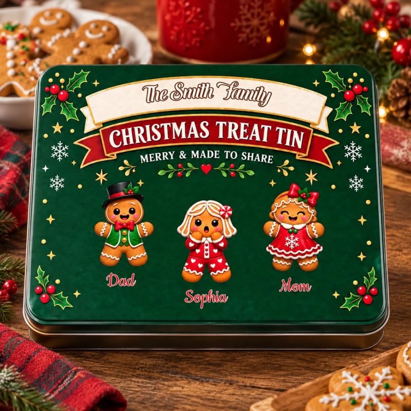 Personalized Metal Tin - Christmas Gift For Family - Made To Share