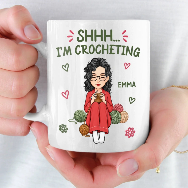 Personalized Mug – Crochet, Knitting Gift For Craft Lovers – My Weekend Has Yarn