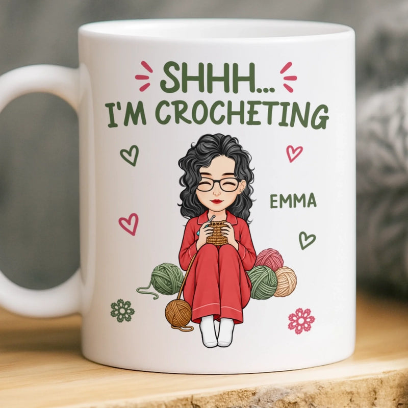 Personalized Mug – Crochet, Knitting Gift For Craft Lovers – My Weekend Has Yarn