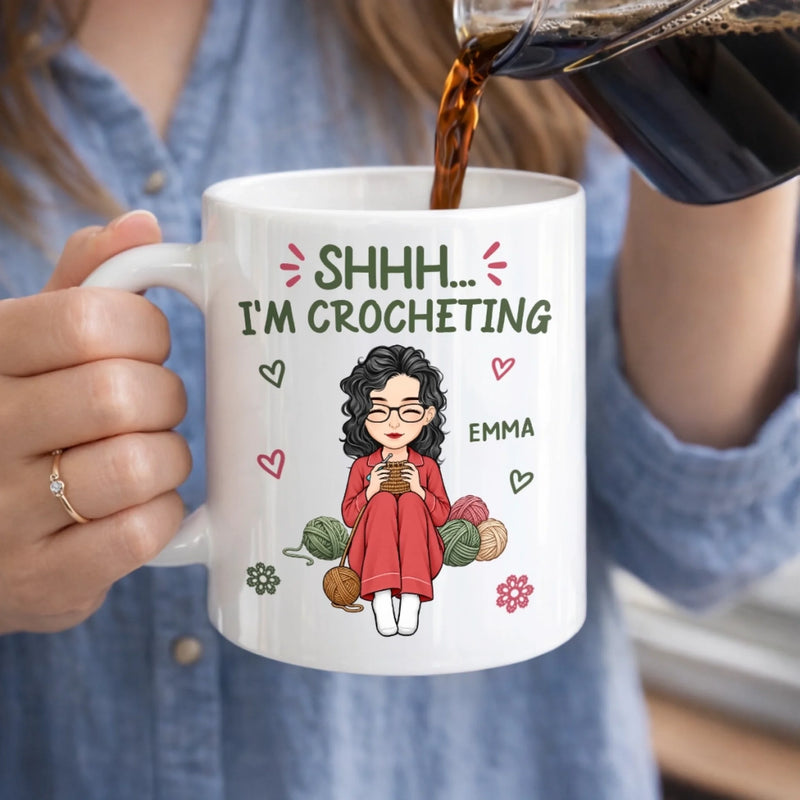 Personalized Mug – Crochet, Knitting Gift For Craft Lovers – My Weekend Has Yarn