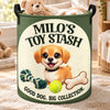 Personalized Photo Laundry Basket - Gift For Pet Lovers - Good Things Come With Paws