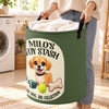 Personalized Photo Laundry Basket - Gift For Pet Lovers - Good Things Come With Paws