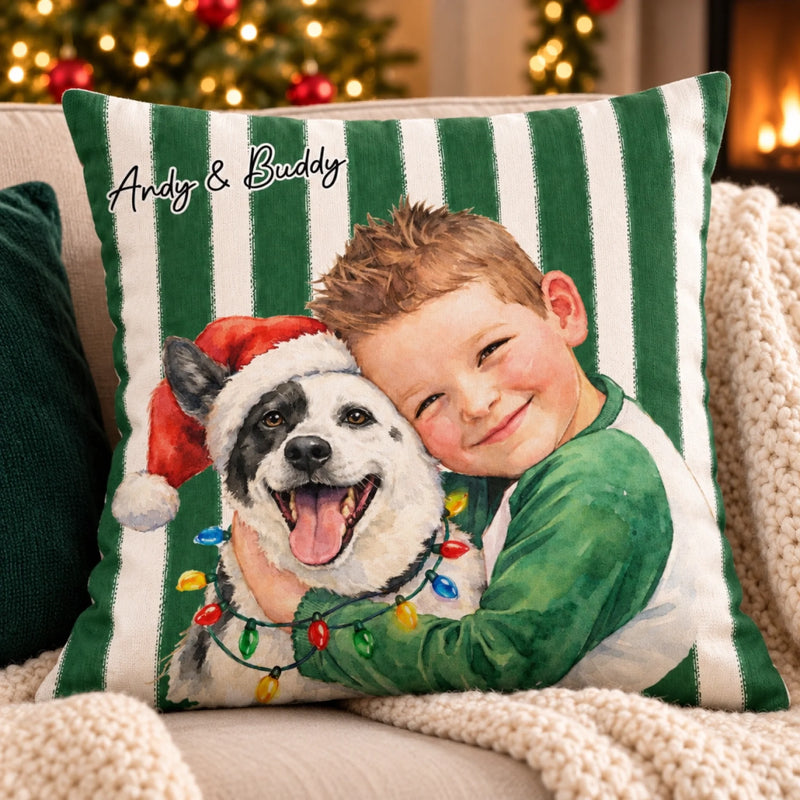Personalized Photo Pillow - Christmas For Family – Their Christmas Pillow