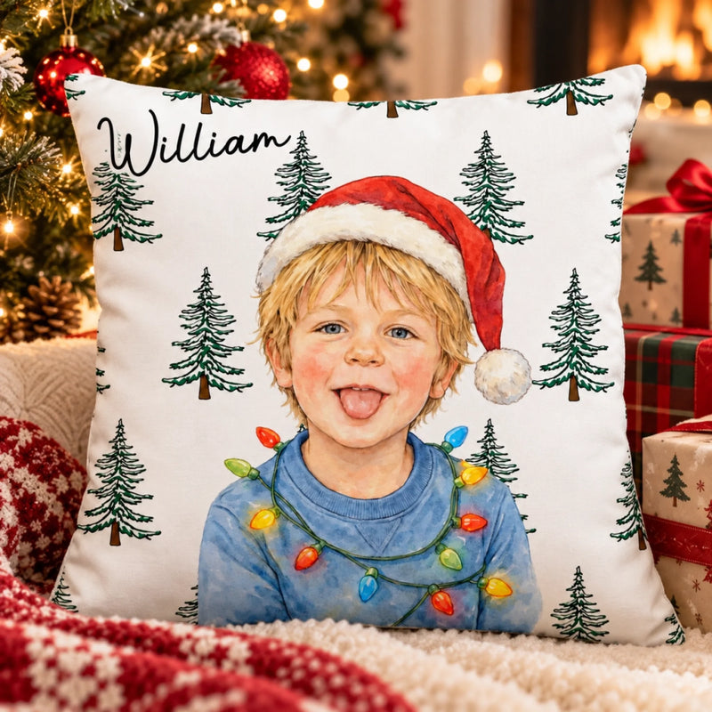 Personalized Photo Pillow - Christmas For Family – Their Christmas Pillow
