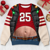 Personalized Ugly Sweatshirt - Christmas, Funny  Gift For Men, Sport Lovers - Shining Bright All Season Long
