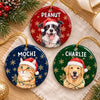 Personalized Ceramic Ornament – Christmas Gift For Pet Lovers – All Is Bright, All Is Furry