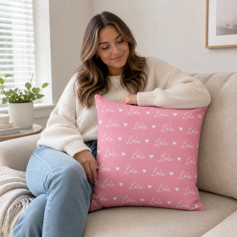 Personalized Pillow - Birthday Gift For Kids, Family - Wrapped In Hugs, Filled With Love
