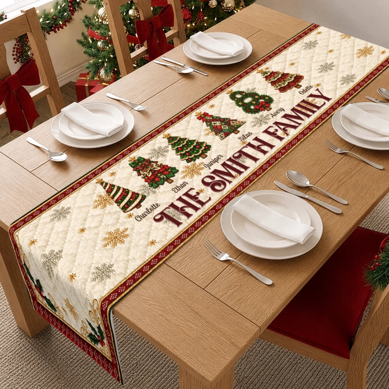 Personalized Table Runner – Christmas Gift For Family – A Table Full Of Christmas Joy