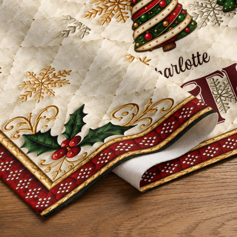 Personalized Table Runner – Christmas Gift For Family – A Table Full Of Christmas Joy