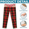 Personalized Pajama Pants - Christmas, Funny Gift For Men, Husband, Dad - Too Cool For Silent Night